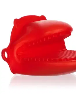 Dekorácie a bytové doplnky Silikónová chňapka 10,5x8 cm červená