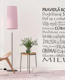 Šablóny na maľovanie Šablóny na maľovanie - Pravidlá rodiny