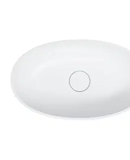 Umývadlá OMNIRES - SHELL M+ umývadlo na dosku, 60 x 35 cm biela mat /BM/ SHELLUNBM