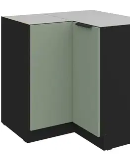 Kuchynské skrinky stojace Kuchynská skrinka Aria-Sa/Bl Anti Fingerprint 90x90 Dn 2f Bb
