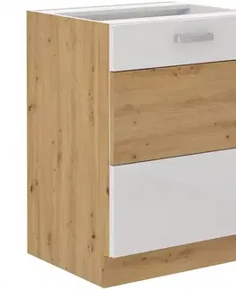 Kuchynské skrinky stojace Skrinka do kuchyne ARTISAN biela lesklá 60D 1F BB