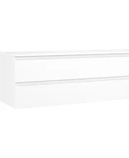Kúpeľňový nábytok MEXEN/S - Orio kúpeľňová skrinka pod umývadlo 160 cm s doskou, 2 zásuvky, biela mat 91A10-16047-2-BFFC01