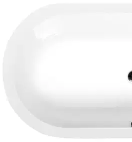 Vane POLYSAN - ASTRA O oválna vaňa 165x75x48cm, biela 35611