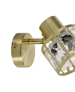 Svietidlá  Nástenná lampa ZAHARA 1xE27/10W/230V zlatá 336958