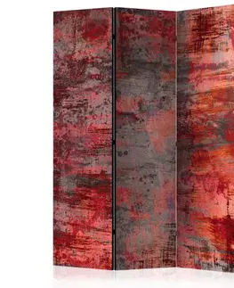 Paravány Paraván Red Metal Dekorhome