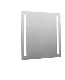 Kúpeľňové zrkadlá Naturel - Hranaté zrkadlo 80x70 cm s LED osvetlením, vykurovacia fólia, senzor s nastaviteľnou teplotou 2700-6500K, IP44 ZIL8070TLEDS ZIL8070TLEDS