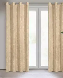 Závesy do spálne Záves LIREN 140X250 na priechodkách 402430