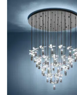 Svietidlá Eglo 390493 -LED Luster na lanku COMAREIRA 43xLED/2,1W/230V 2200/3000/4000K chróm 390493