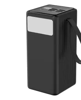 Predlžovacie káble  Powerbank 60000 mAh 20W PD 4xUSB-A + 2xUSB-C so LED svietidlom a USB-C káblom 1m PMPB6020