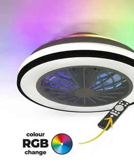 Stropné svietidlá Ventilátor ISAFI MINI CCT+RGB 66848