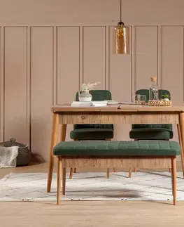 Jedálenské sety Jedálenský set s rozkladacím stolom a stoličkami (4 kusy) Vina 1070 - Green, Atlantic