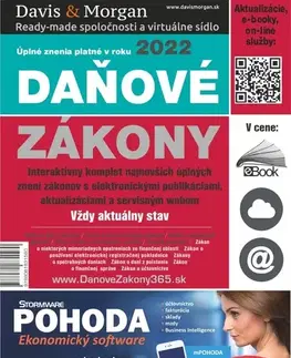Dane, účtovníctvo Daňové zákony 2022