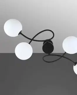 Lampy do obývačky Luster ROTOLO 11737 BLACK 4XG9