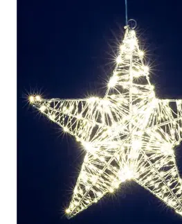 Vianočné dekorácie  LED Vianočná dekorácia 320xLED/230V 45 cm hviezda teplá biela 5005613
