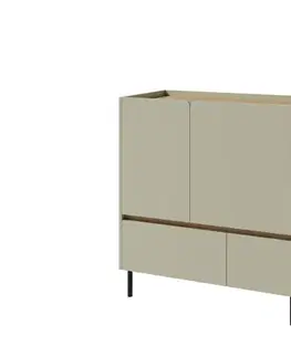 Komody Meblar  Komoda LUCA LC09 | eukalyptus/dub baltic