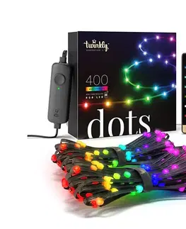 Vianočné osvetlenie Smart LED vianočná reťaz TWINKLY Dots TWD400STP-BEU 20m WiFi