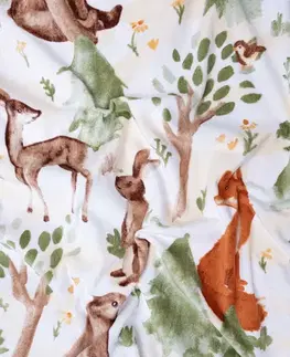 Uteráky MKLozkoviny.sk Osuška 70 x 140 cm - Lesné zvieratká