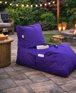 Záhradný nábytok Sedací vak Daybed, fialový