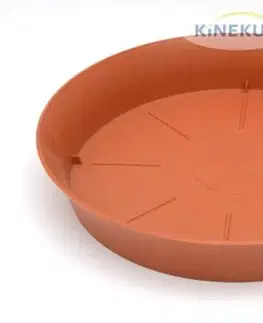 Kvetináče a truhlíky Kinekus Miska pod kvetináč 15 plastová, priemer 15cm, PLASTICA, terakota