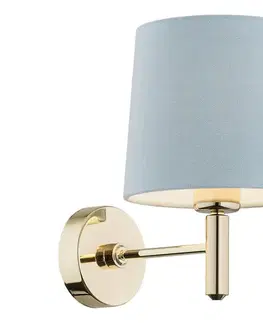 Svietidlá BRILAGI - Nástenné svietidlo MONTE 1xE27/60W/230V modrá/zlatá 8590828053378