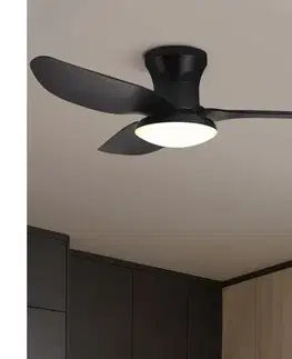 Ventilátory BRILAGI LED stmievateľný stropný látor 30W 230V 3000-6500K čierny + DO WF-OSD-008-BLK