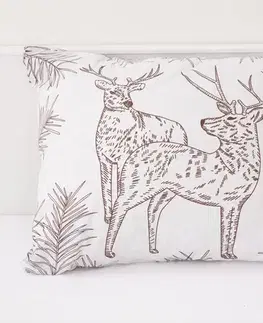 Dekoračné obliečky MKLozkoviny.sk Bavlnená obliečka na vankúš Renforcé 70 × 90 cm – Jelene-  -