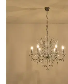 Svietidlá Eurolamp Luster na reťazi 6xE14/15W/230V 144-47000