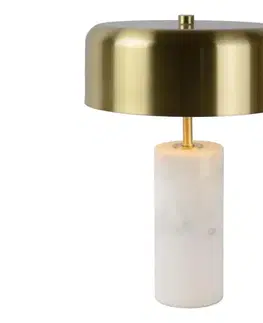 Lampy Lucide 34540/03/31 - Stolná lampa MIRASOL 3xG9/7W/230V biela/zlatá 34540/03/31