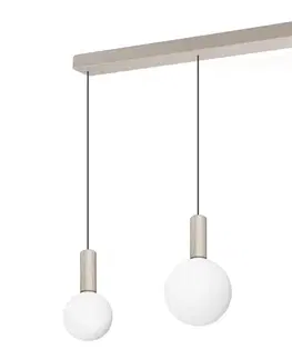 Svietidlá Ideal Lux - LED luster na lanku ODEON LED/20W/230V CRI 90 béžová/biela 349213