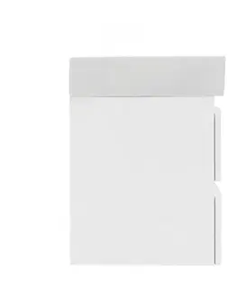 Kúpeľňový nábytok Kúpeľňová skrinka s keramickým umývadlom SAT B-Way 59x50x45 cm biely lesk BWAY260WU2BI BWAY260WU2BI
