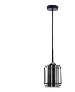 Svietidlá  Luster na lanku JONERA 1xE27/40W/230V čierna 31-08428