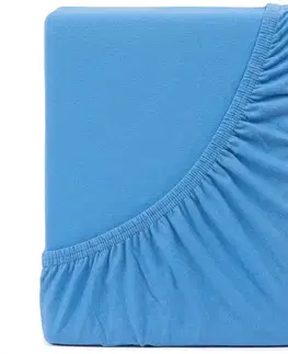 Plachty 4Home jersey prestieradlo Ideál nebesky modrá, 60 x 120 cm