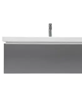 Kúpeľňový nábytok Kúpeľňová skrinka s umývadlom a batériou SAT Feel 100x30x44, 8 cm antracit mat SATFEEL100ANTU4BA SATFEEL100ANTU4BA