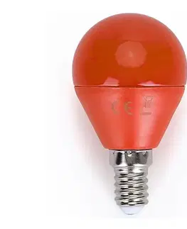 LED osvetlenie  B.V. LED Žiarovka G45 E14/4W/230V oranžová -  100003OFY