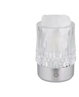 Lampy Globo 21044S - LED stmievateľná dotyková stolná lampa LIZZY LED/1W/5V 3000K 1200 mAh strieborná 21044S