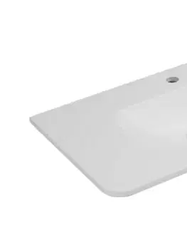Umývadlá Elvisia Umývadlo LINEA | biely lesk 80 cm