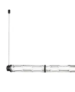 Stropná svetla CORTE lampa wisząca pozioma czarny matowy 18W LED 3000K klosz bezbarwny