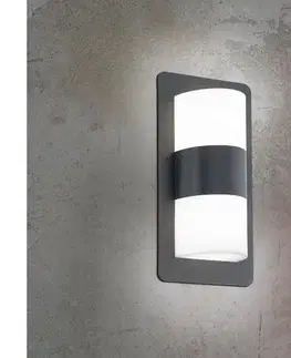 Záhradné lampy Eglo 98086 - Vonkajšie nástenné svietidlo CISTIERNA 2xE27/10W/230V antracit IP44 98086