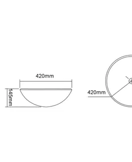 Umývadlá SAPHO - TELICA sklenené umývadlo na dosku priemer 42cm, biela mat TY181W