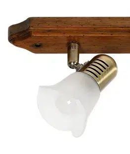 Stropná svetla Stropné svietidlo Coloseo 2X40W R50 E14 tmavé drevo
