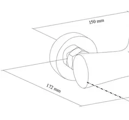 Kúpeľňové batérie MEXEN/S - R05 Kama vaňová batéria so sprchovou súpravou, chróm 7253R05-00