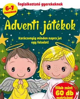 Nalepovačky, vystrihovačky, skladačky Adventi Játékok - Foglalkoztató gyerekeknek