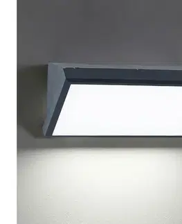 Záhradné lampy BRILAGI - LED vonkajšie nástenné svietidlo so senzorom TRIANGLE LED/20W/230V antracit BRI069