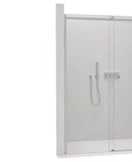 Sprchovacie kúty CERANO - Sprchové posuvné dvere Santoro Ľ/P - 8 mm - chróm, transparentné sklo - 130x195 CER-8050BD6959