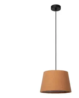 Svietidlá Lucide 10416/01/44 - Luster na lanku WOOLLY 1xE27/60W/230V oranžová 10416/01/44