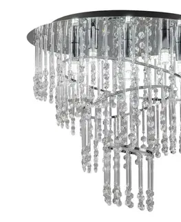 Svietidlá Zuma Line 19154L - Stropné svietidlo TERRE 6xG9/25W/230V pr. 45 cm l. chróm/číre 19154L