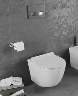 Záchody MEXEN/S - Lena Závesná WC misa vrátane sedátka s slow-slim, duroplast, biela 30224000
