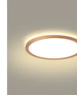 Svietidlá BRILAGI - LED kúpeľňové stropné svietidlo ULTRA SLIM LED/18W/230V pr. 30 cm ružové zlato IP54 BRI628