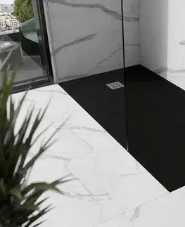 Vane MEXEN - Stone+ sprchová vanička obdĺžniková 200x90, čierna 44709020