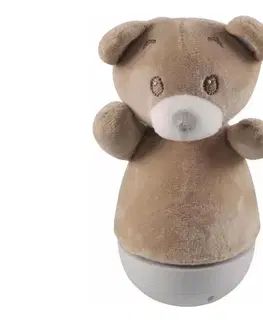 Lampy  LED RGB Detská nočná lampička s melódiou 3xAAA/5V medveď 326751